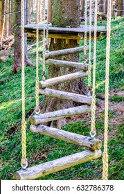 High Ropes Course At A Forest