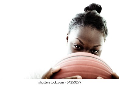 A High School Basketball Player, Shot In The Studio.