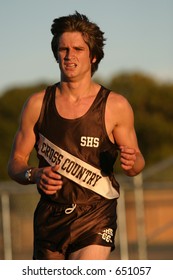 High School Cross Country Runner. Editorial Use Only.