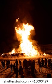 High School Football Bonfire.