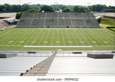 High School Football Stadium Showing Entire Field.