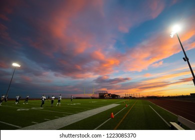 High School Football Sunset