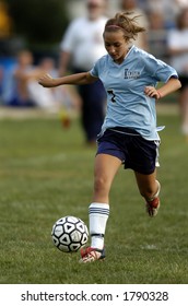 High School Girl Soccer Player