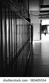 High School Hall And Lockers