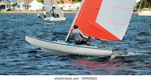 High School Sailing Championships at Belmont, Lake Macquarie, New South Wales, Australia.