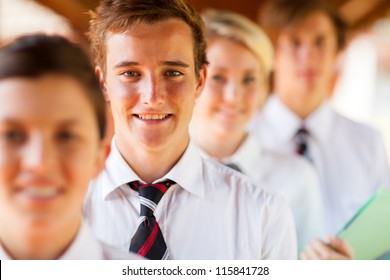 High School Students Group Portrait