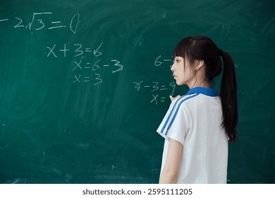 High school students solving math problems on the blackboard in classroom during class - Powered by Shutterstock - Get 15% off with code: PIKWIZARD15