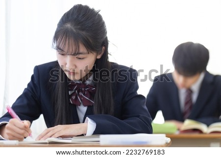 high school students taking classes