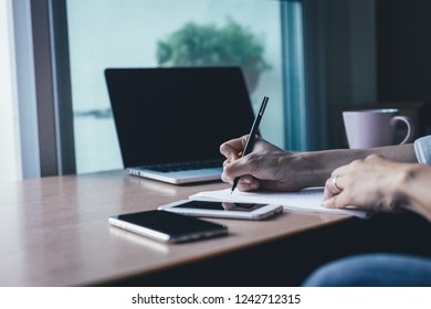 High School,college,university Student Writing Information From Network While Study In Class.note Work On Notebook Concept For Scholarship Study Abroad.research World International Education Learning