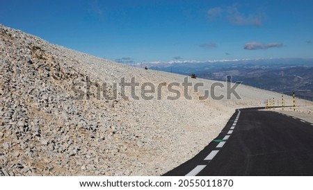 High up slopes of Mont Ventoux in Provence
