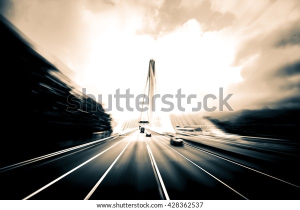 High Speed City Street\
Background
