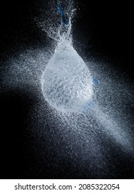 High Speed Image Of Water Balloon Popping