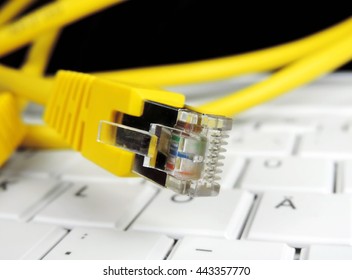 High Speed Internet Connection Computer Cable Stock Photo 443357770 ...