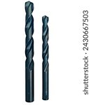 High Speed Steel Drill bits of 12mm and 16mm. HSS industrial tools
