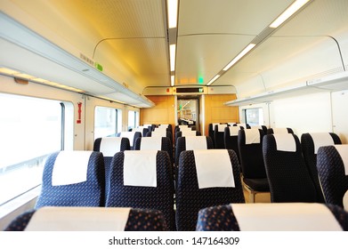 High Speed Train Interior From Guangzhou To Shenzhen In China