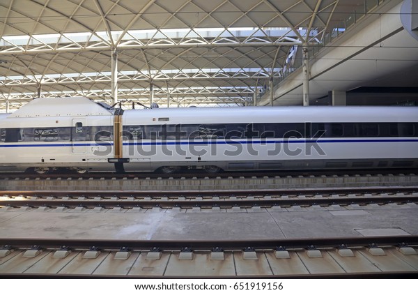 High speed train and\
rail