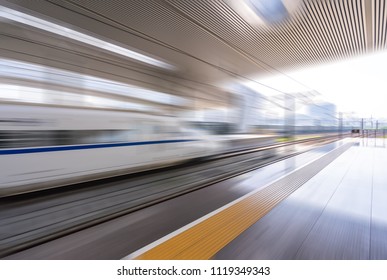 high speed train via railway station