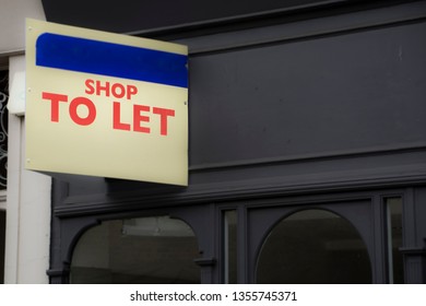 High Street Shop ‘to Let’ Sign