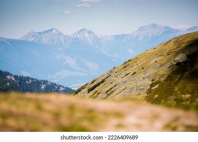 High Tatras, view from Low Tatras National Park Slovakia