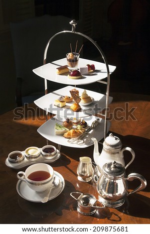 High tea set with dessert,Afternoon tea set