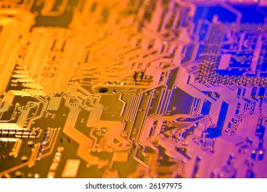 high technology background with electronic circuit board
