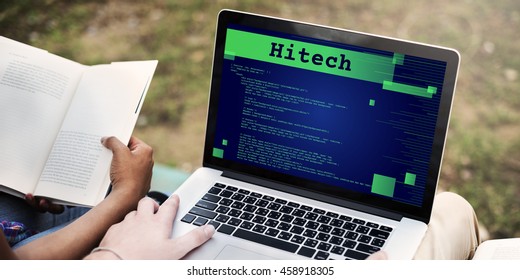 High Technology Development Programming Electronic Concept