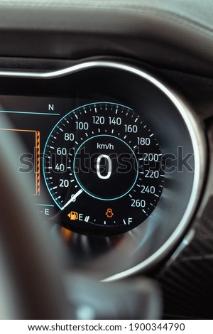 High Tecnology Car Dashboard Speedometer