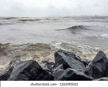 High Tide At Dumas Beach