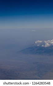 A high view of clouds and sky view from a plane top view  