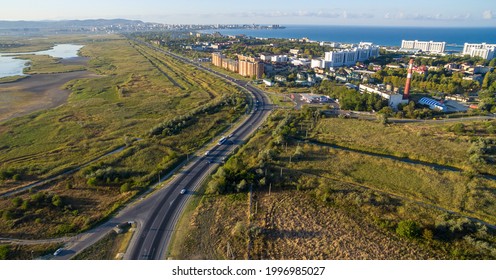 High View To The Resort Anapa City. Russia