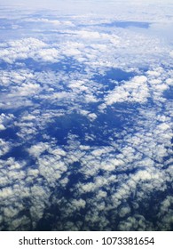 High view when above the clouds