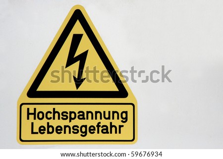 High Voltage Danger