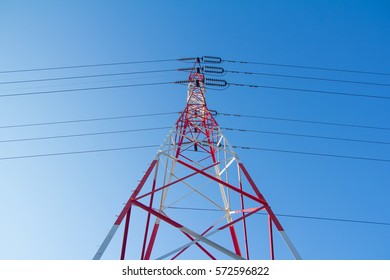 High voltage electric pole