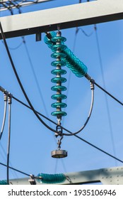 high voltage - insulator in closeup