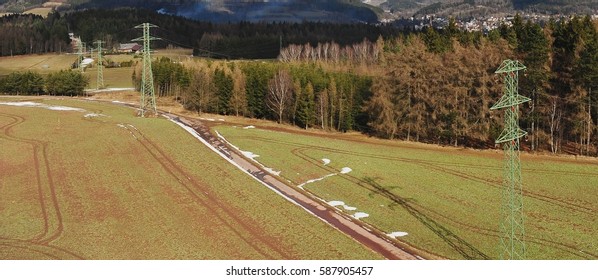 High voltage lines 