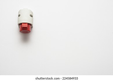 High voltage plug on the wall