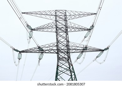 
High Voltage Poles. High Voltage. Electricity. Direct Current. Power Supply Between Villages.