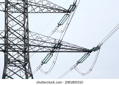 
High Voltage Poles. High Voltage. Electricity. Direct Current. Power Supply Between Villages.