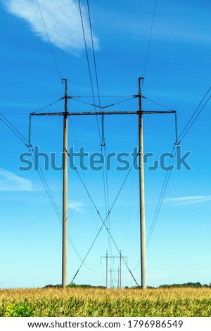 Similar – Foto Bild Hochspannungs-Strommast Strommast