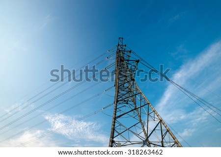 High voltage post or High voltage tower