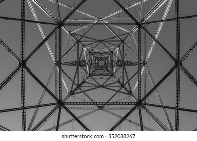 high voltage post.High-voltage tower