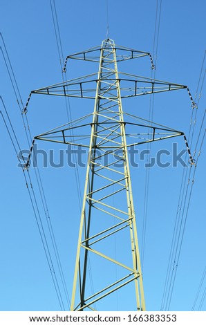 High voltage power lines 