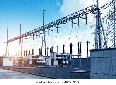 High Voltage Power Transformer Substation