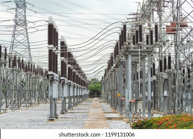 High voltage substation, Electrical equipment, Circuit breaker, Disconnecting switch