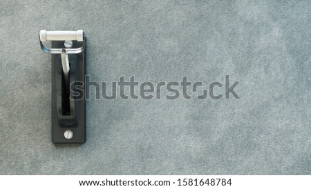 High voltage switch on the wall. Copy space