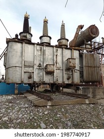 High Voltage Transformer In Substation