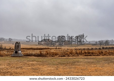 The High Water Mark During a Rainstorm, Gettysburg Pennsylvania USA
