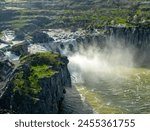 High water over Snake River waterfall near Twin Falls