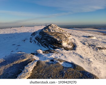 High Willhays Highest Peak Of Dartmoor Winter Snow Sunrise 