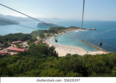 High Zipline On Caribbean